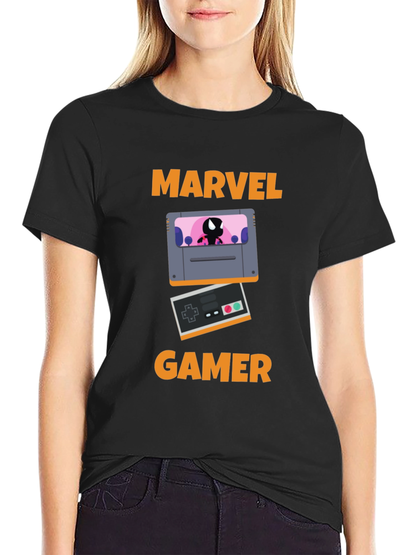 Marvel Gamer T-Shirt - Retro Gaming Style