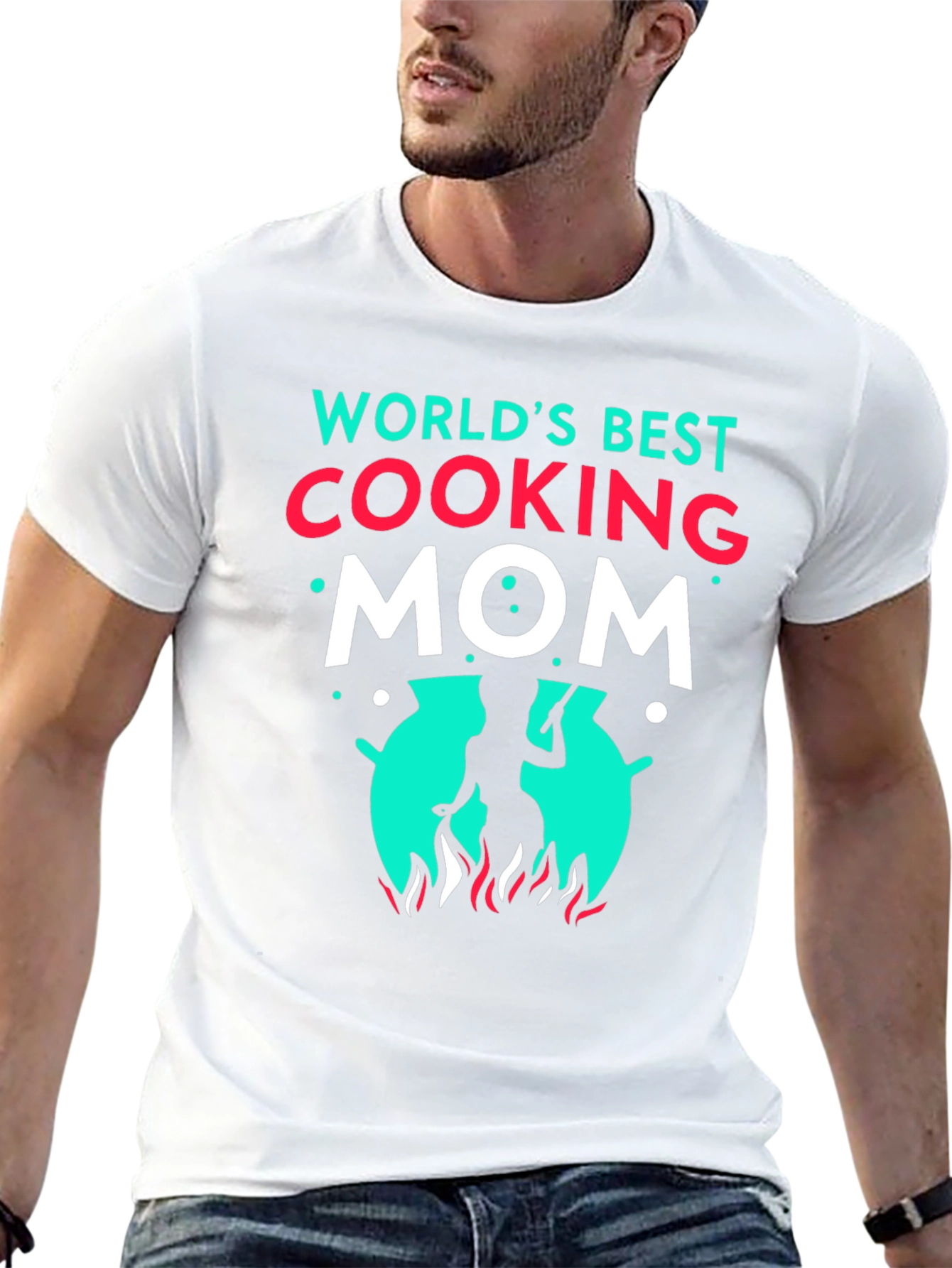 Worlds Best Cooking Mom Graphic T-Shirt