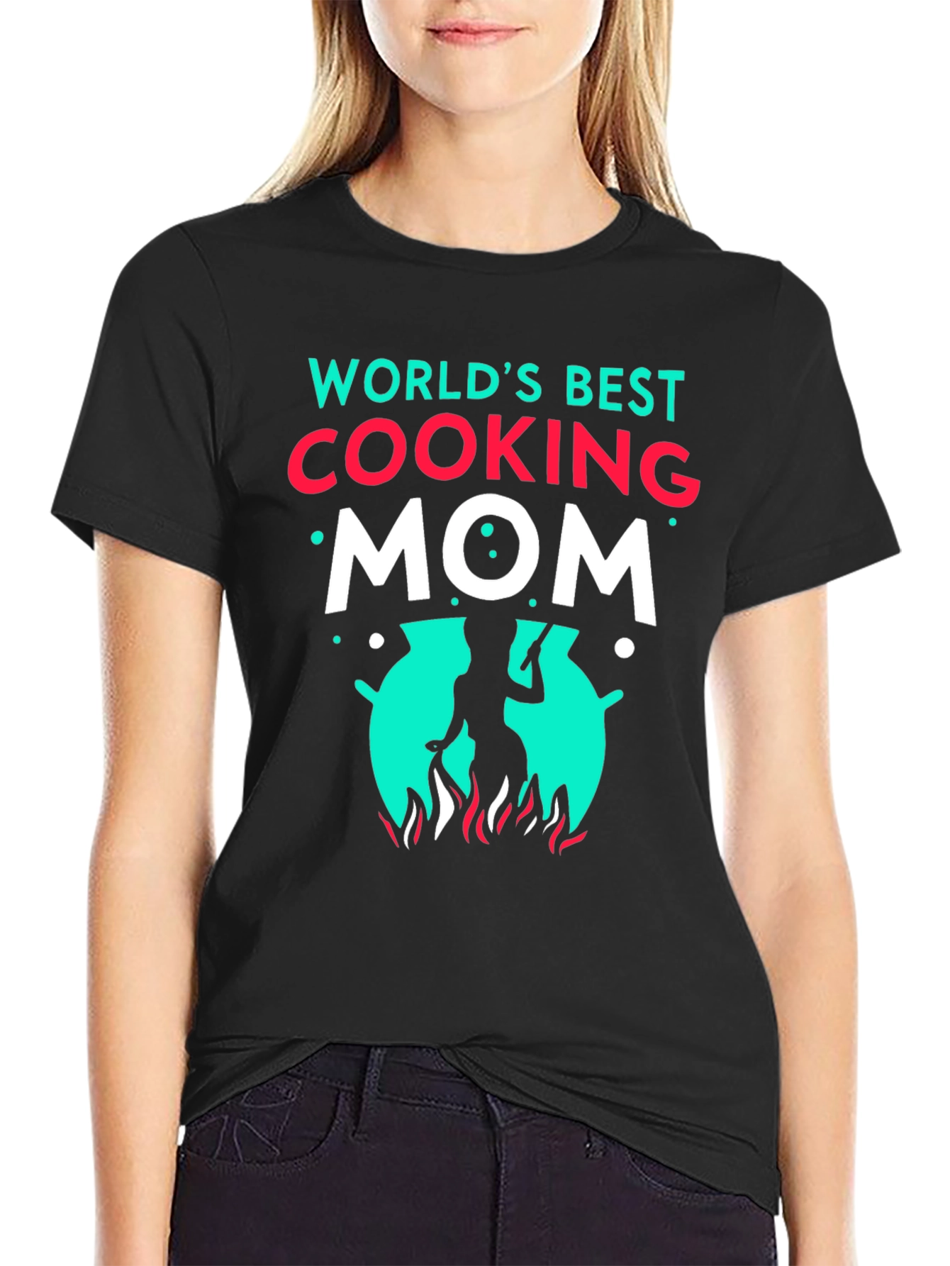 Worlds Best Cooking Mom Graphic T-Shirt