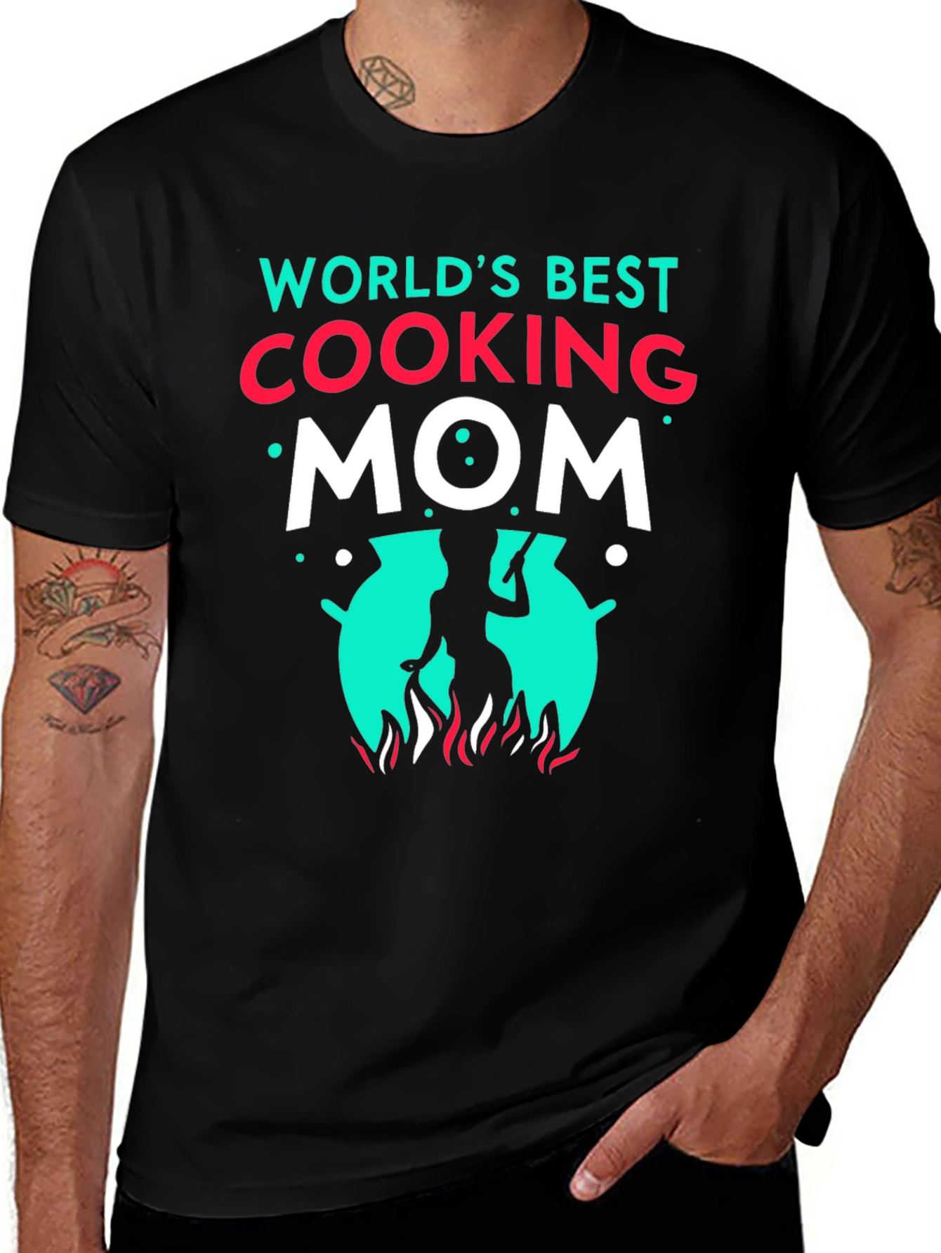 Worlds Best Cooking Mom Graphic T-Shirt