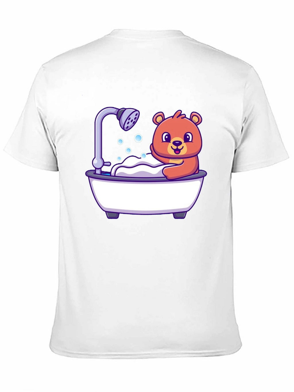 Cute Bear Taking Bath T-Shirt