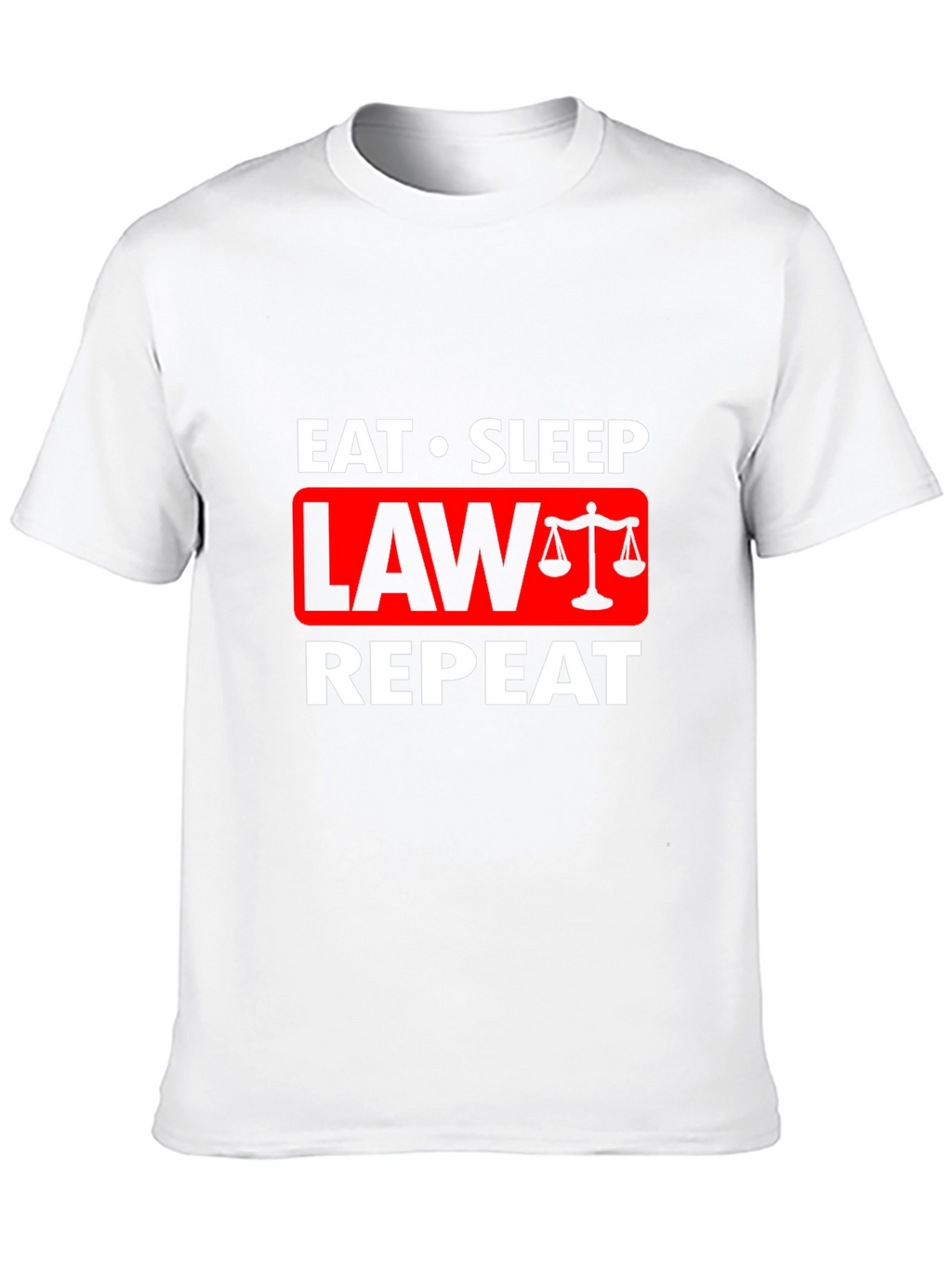 Eat Sleep Law Repeat Graphic Tee