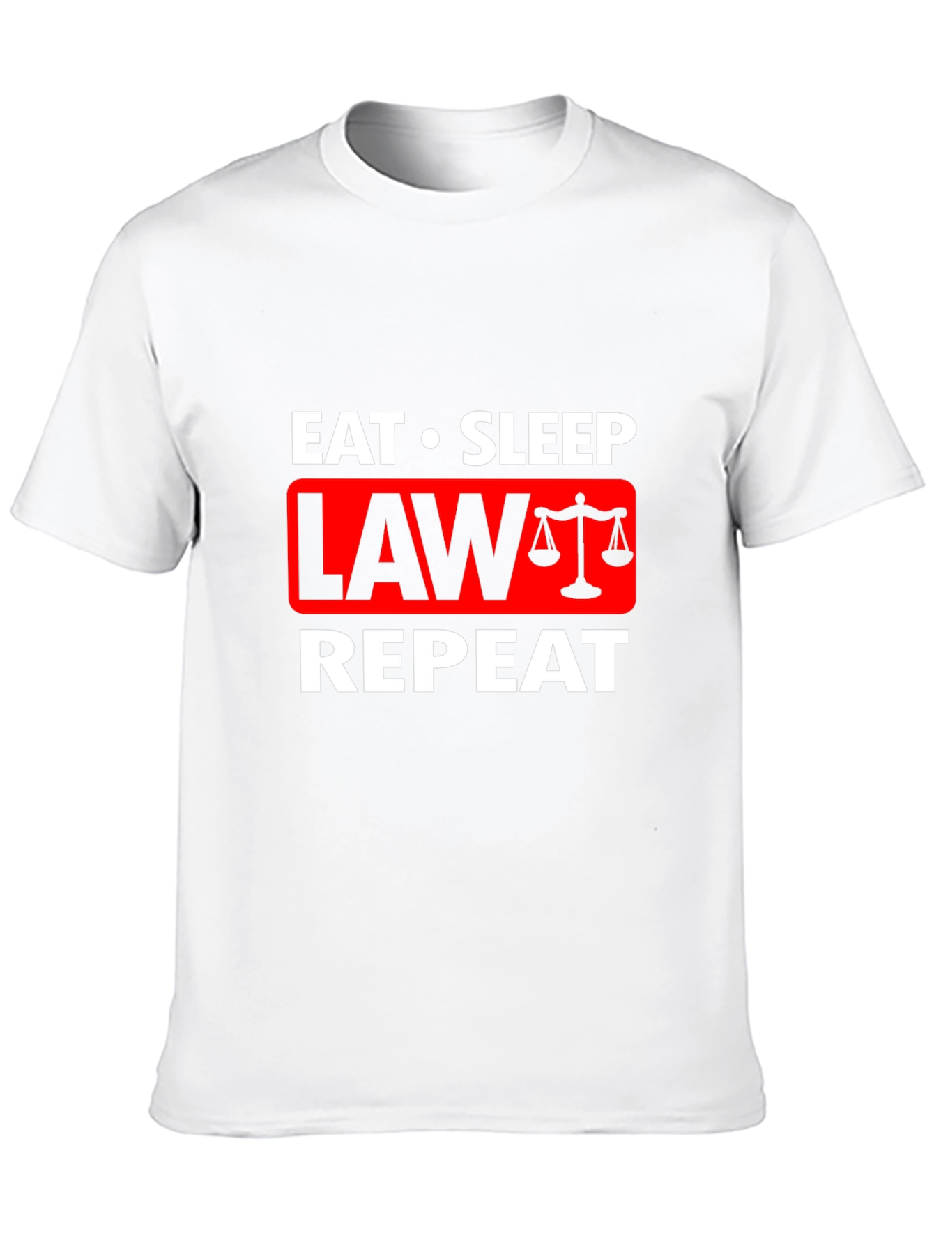 Eat Sleep Law Repeat Graphic Tee