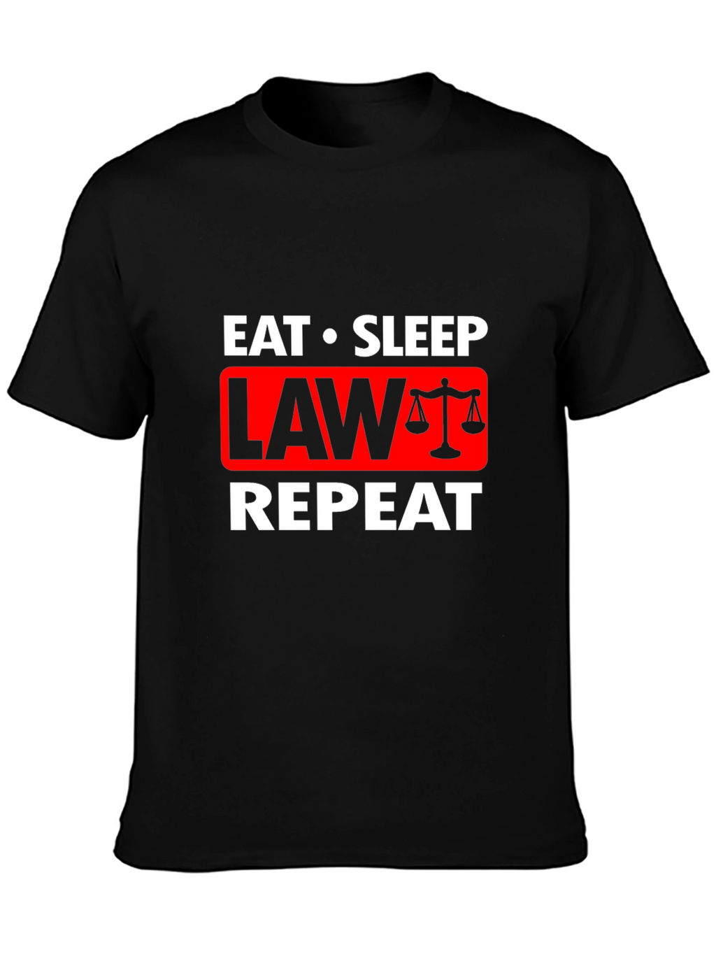 Eat Sleep Law Repeat Graphic Tee