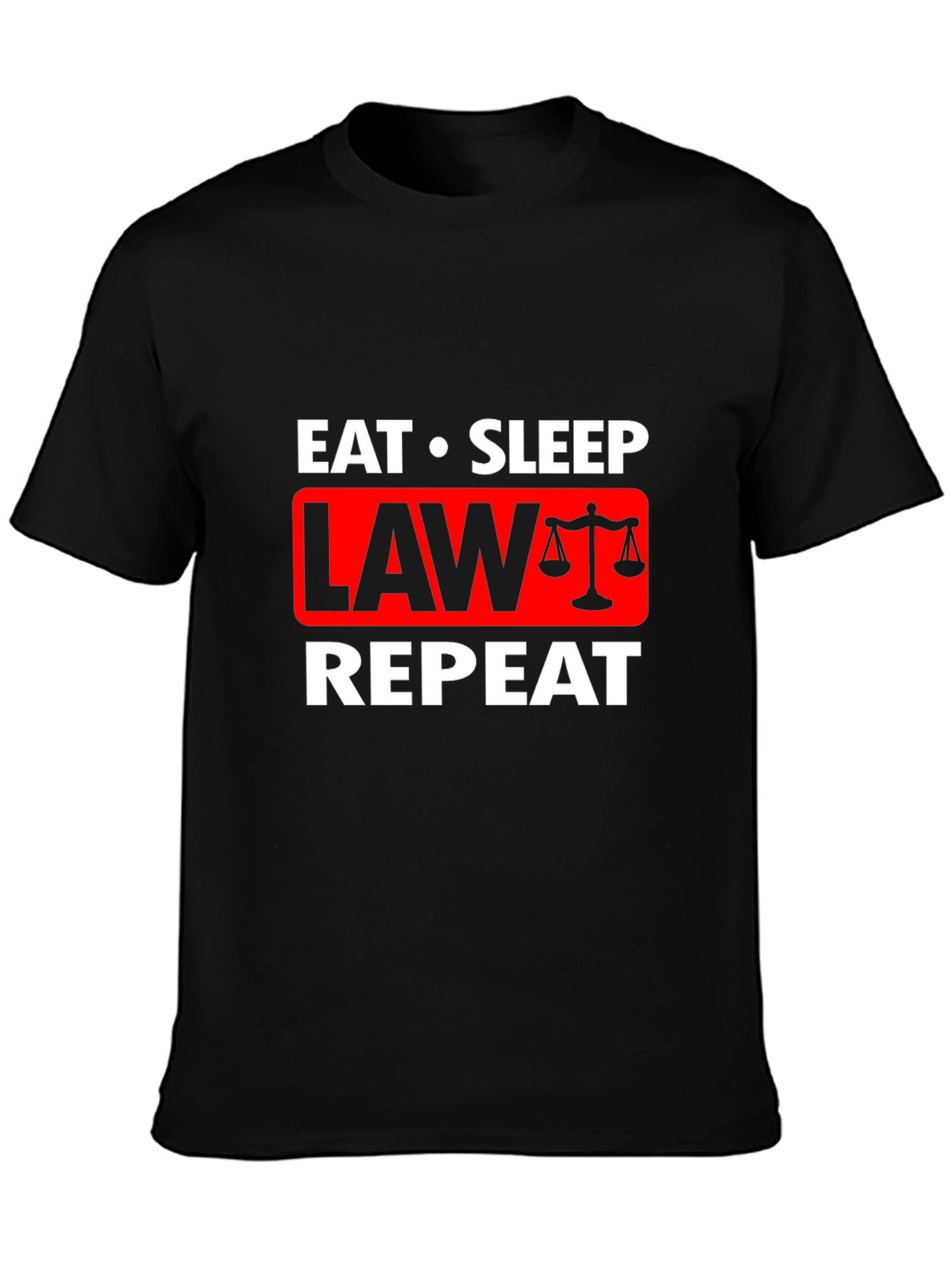 Eat Sleep Law Repeat Graphic Tee