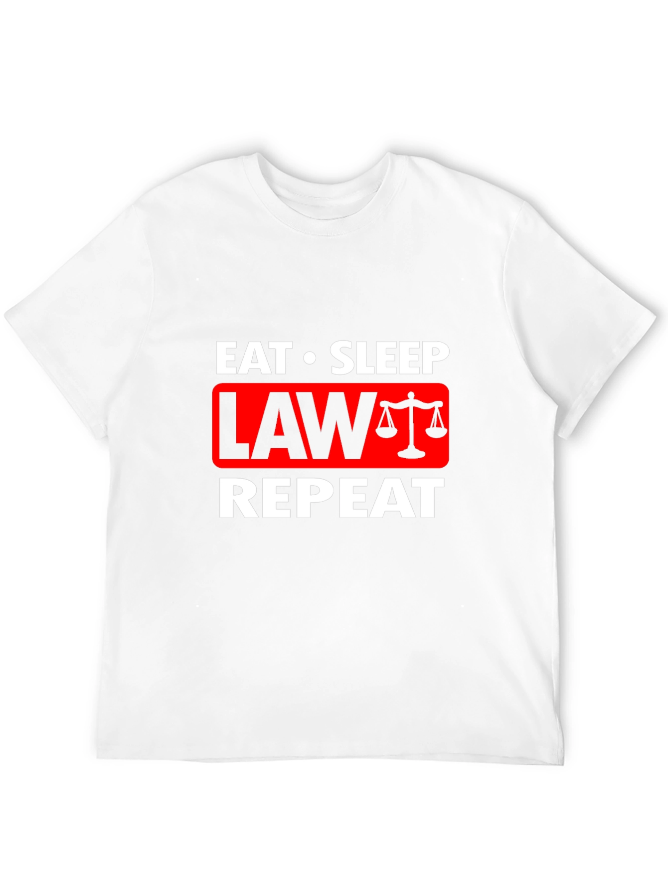 Eat Sleep Law Repeat Graphic Tee