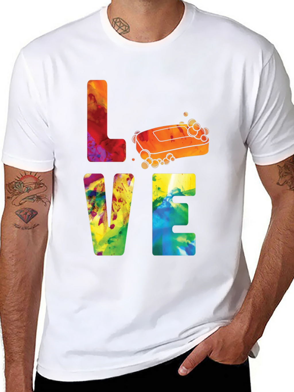 Love Soap T-Shirt - Clean Humor Graphic Tee