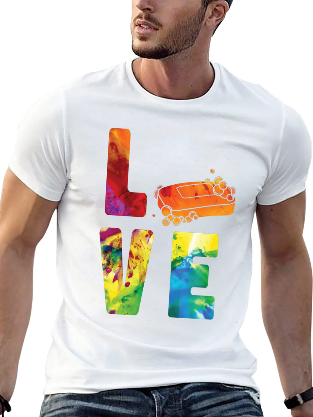 Love Soap T-Shirt - Clean Humor Graphic Tee