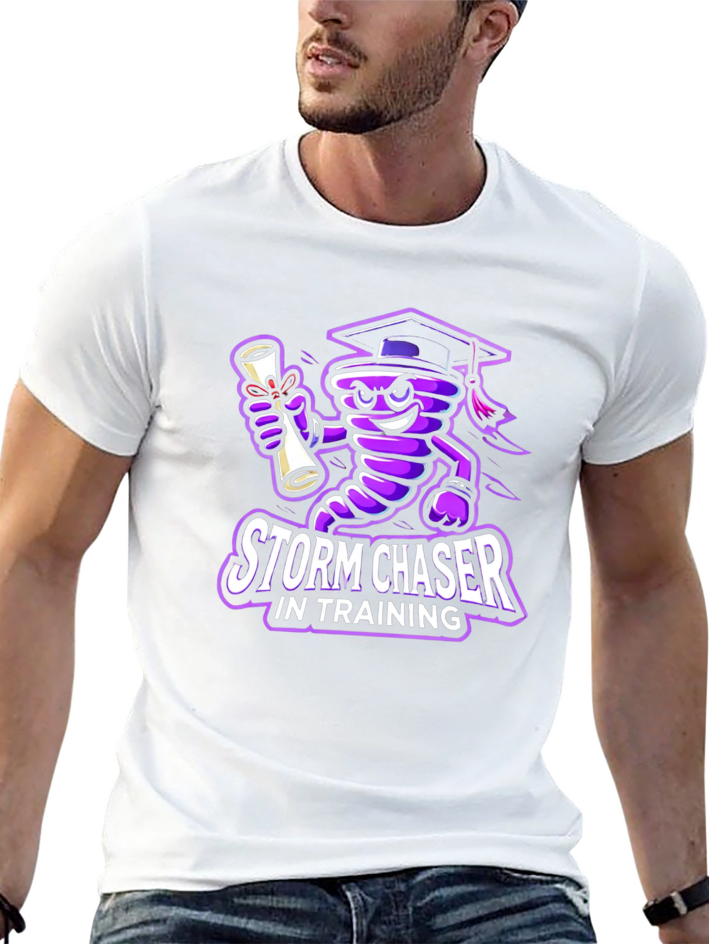 Storm Chaser in Training T-Shirt - Black