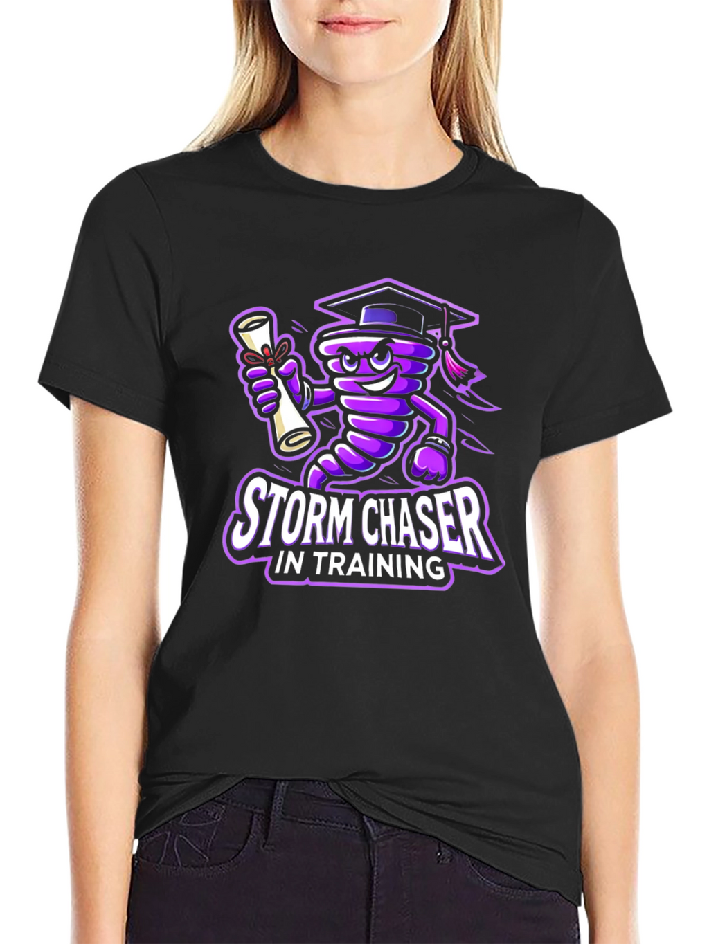 Storm Chaser in Training T-Shirt - Black