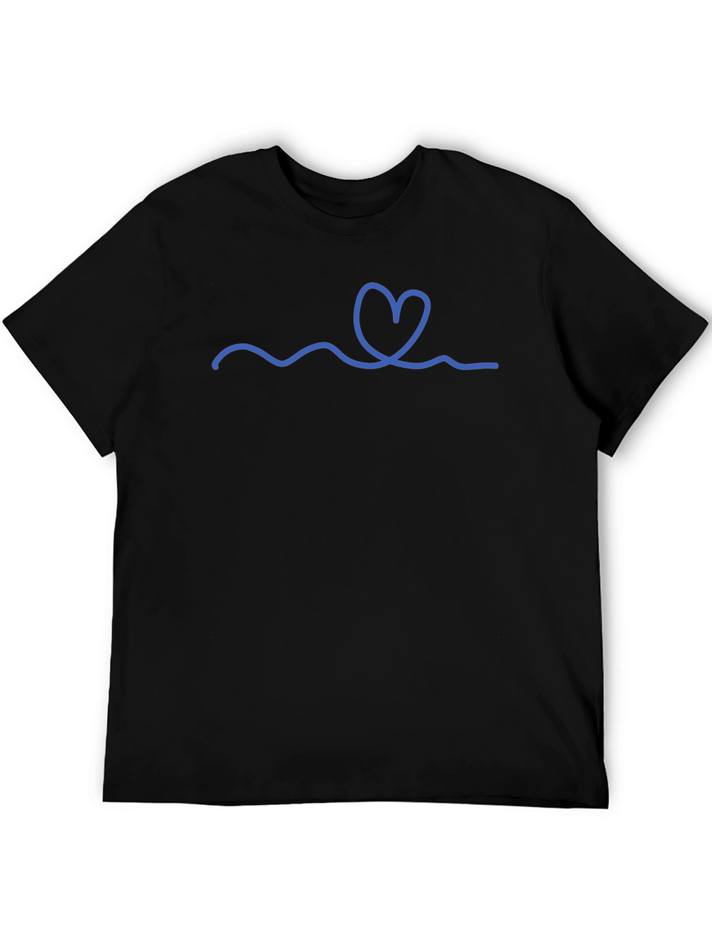 Heart Wave Graphic Tee - Stylish Casual Wear