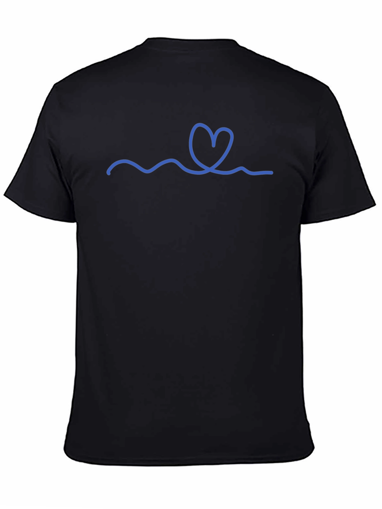 Heart Wave Graphic Tee - Stylish Casual Wear