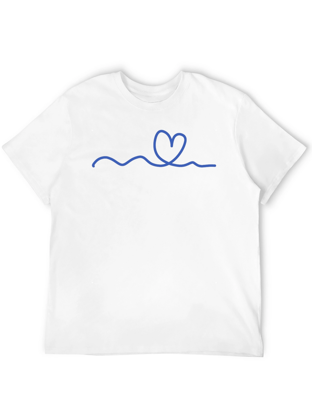 Heart Wave Graphic Tee - Stylish Casual Wear