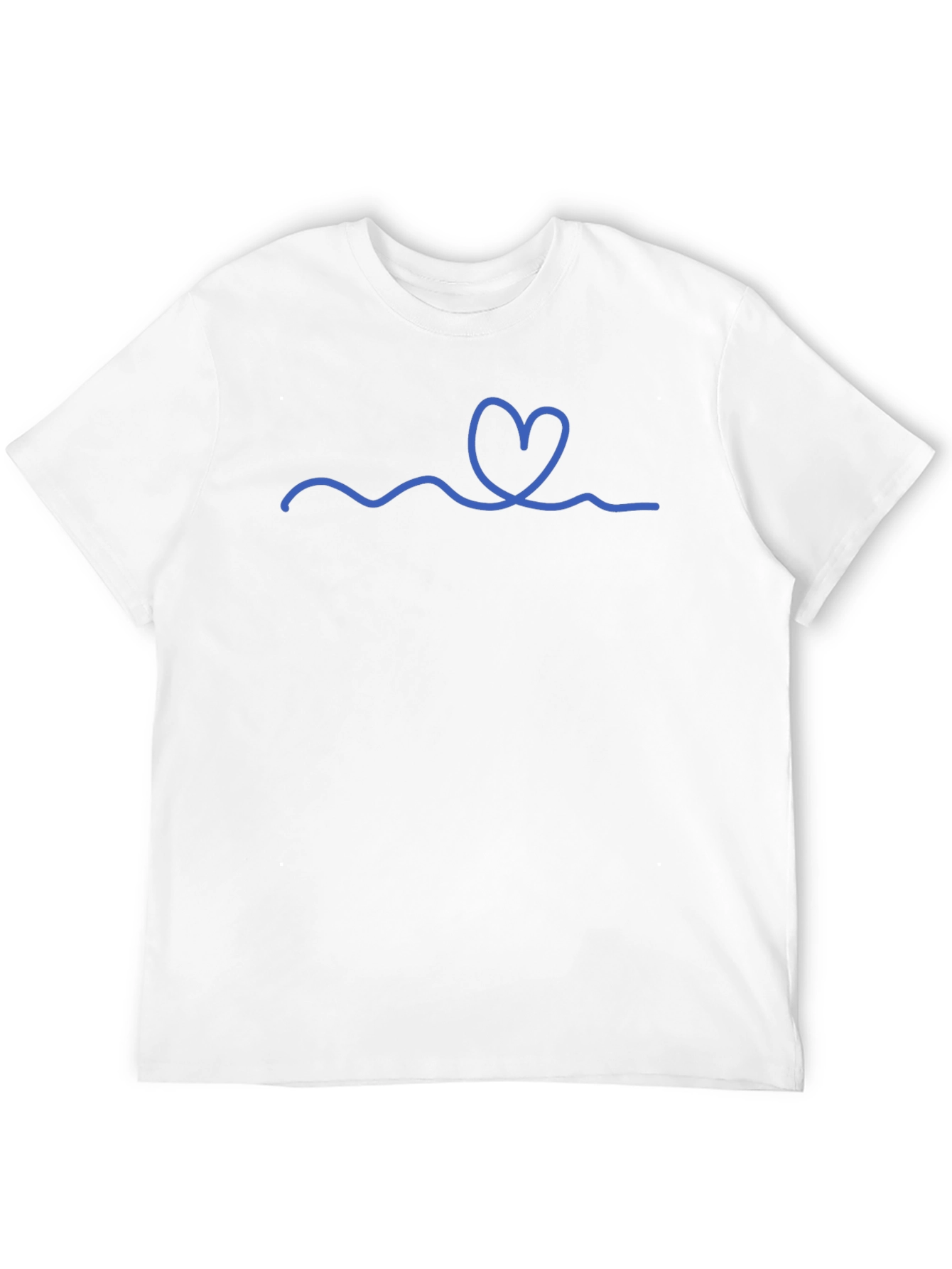 Heart Wave Graphic Tee - Stylish Casual Wear