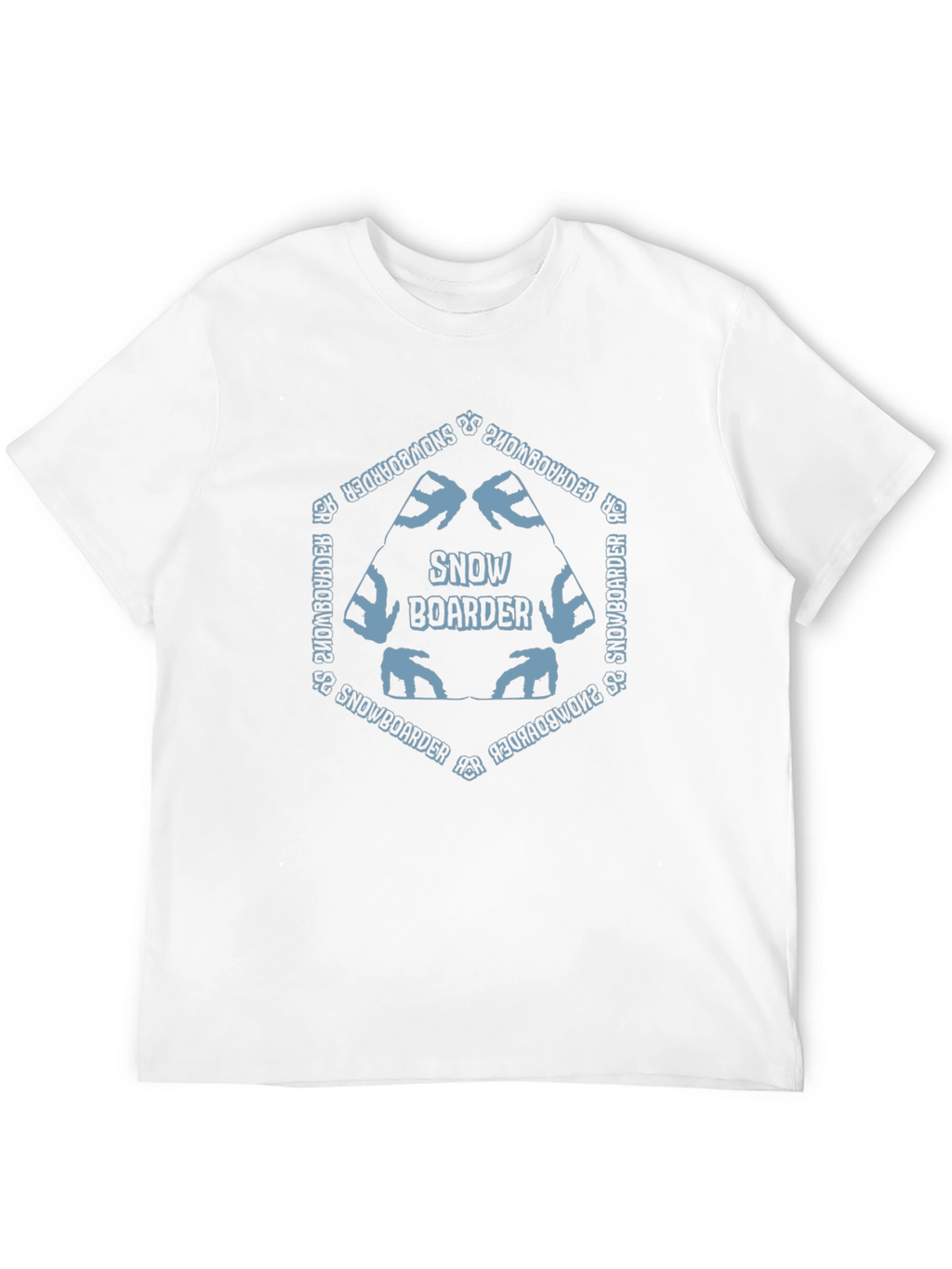 Snowboarder Graphic Tee - Stylish Mens Black T-Shirt