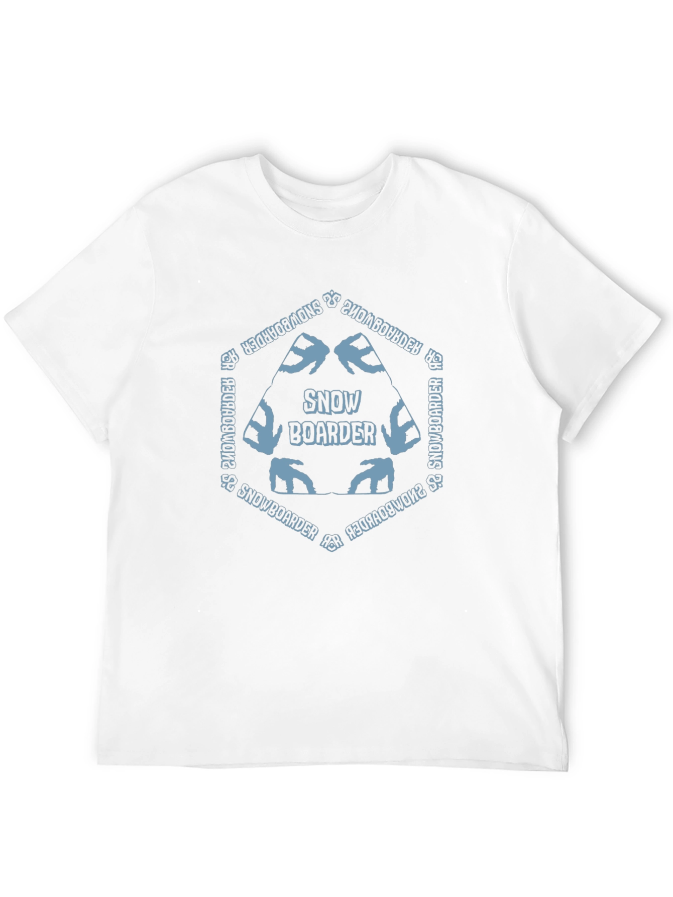 Snowboarder Graphic Tee - Stylish Mens Black T-Shirt