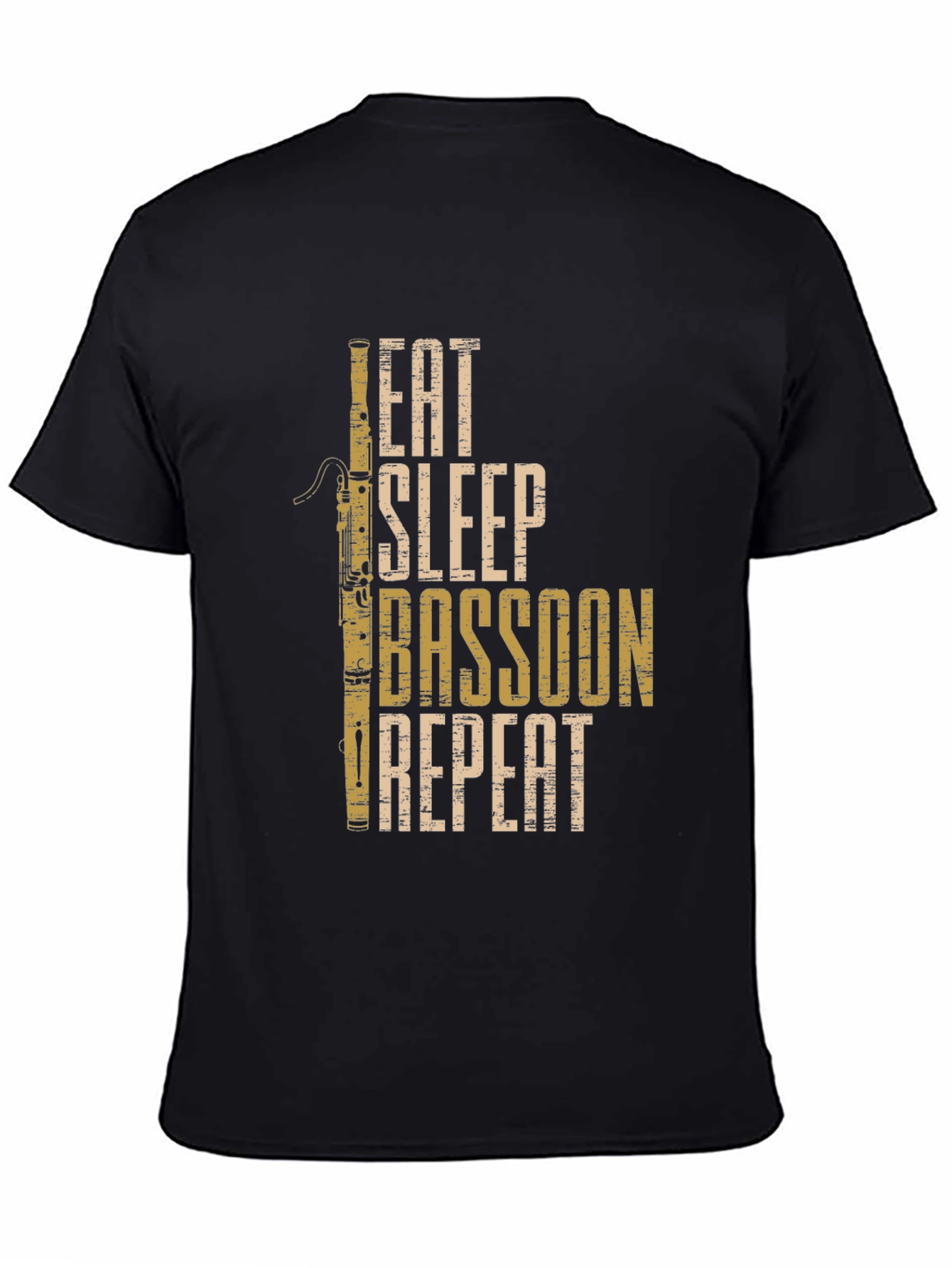 Eat Sleep Bassoon Repeat Black T-Shirt