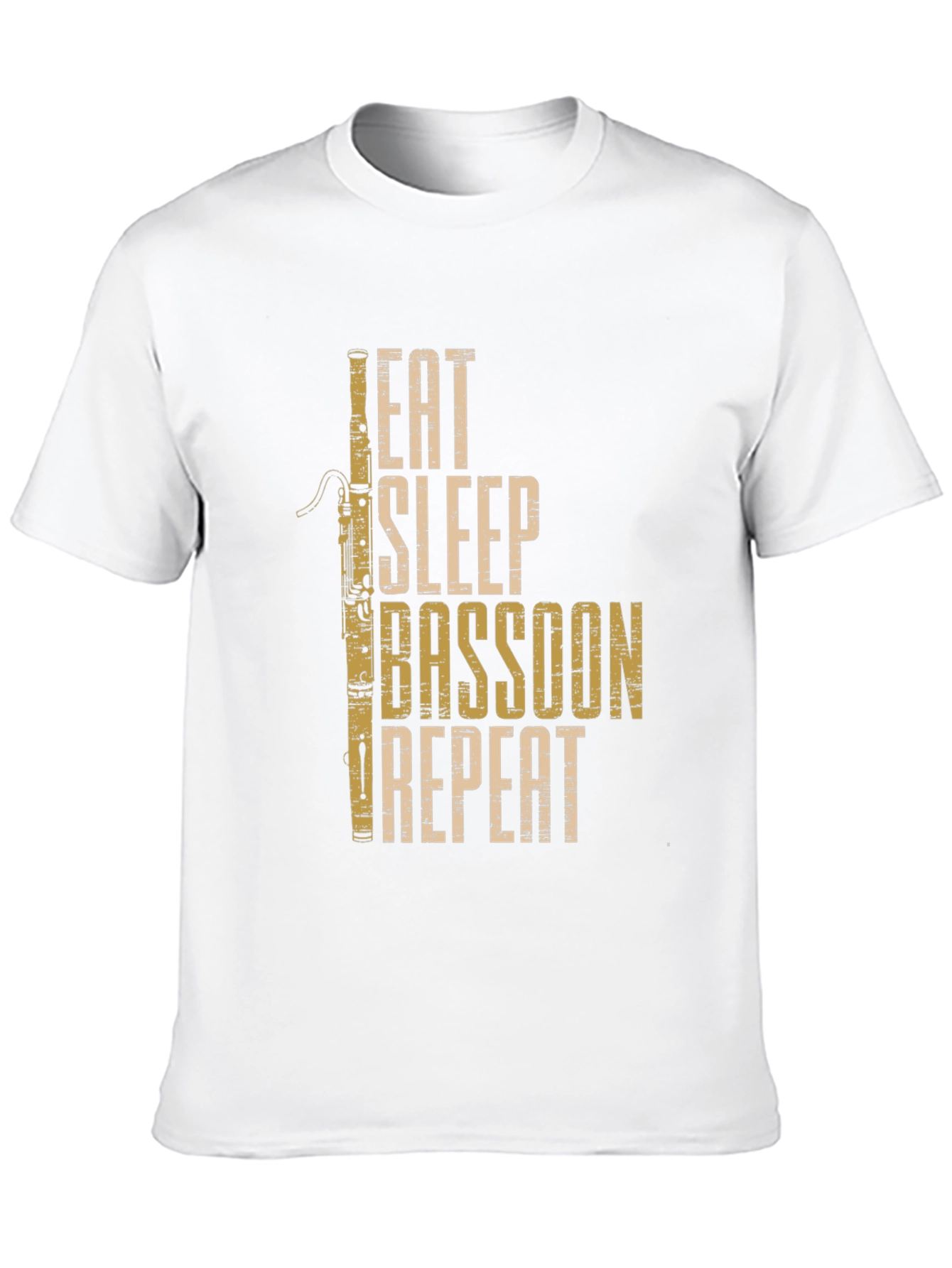 Eat Sleep Bassoon Repeat Black T-Shirt