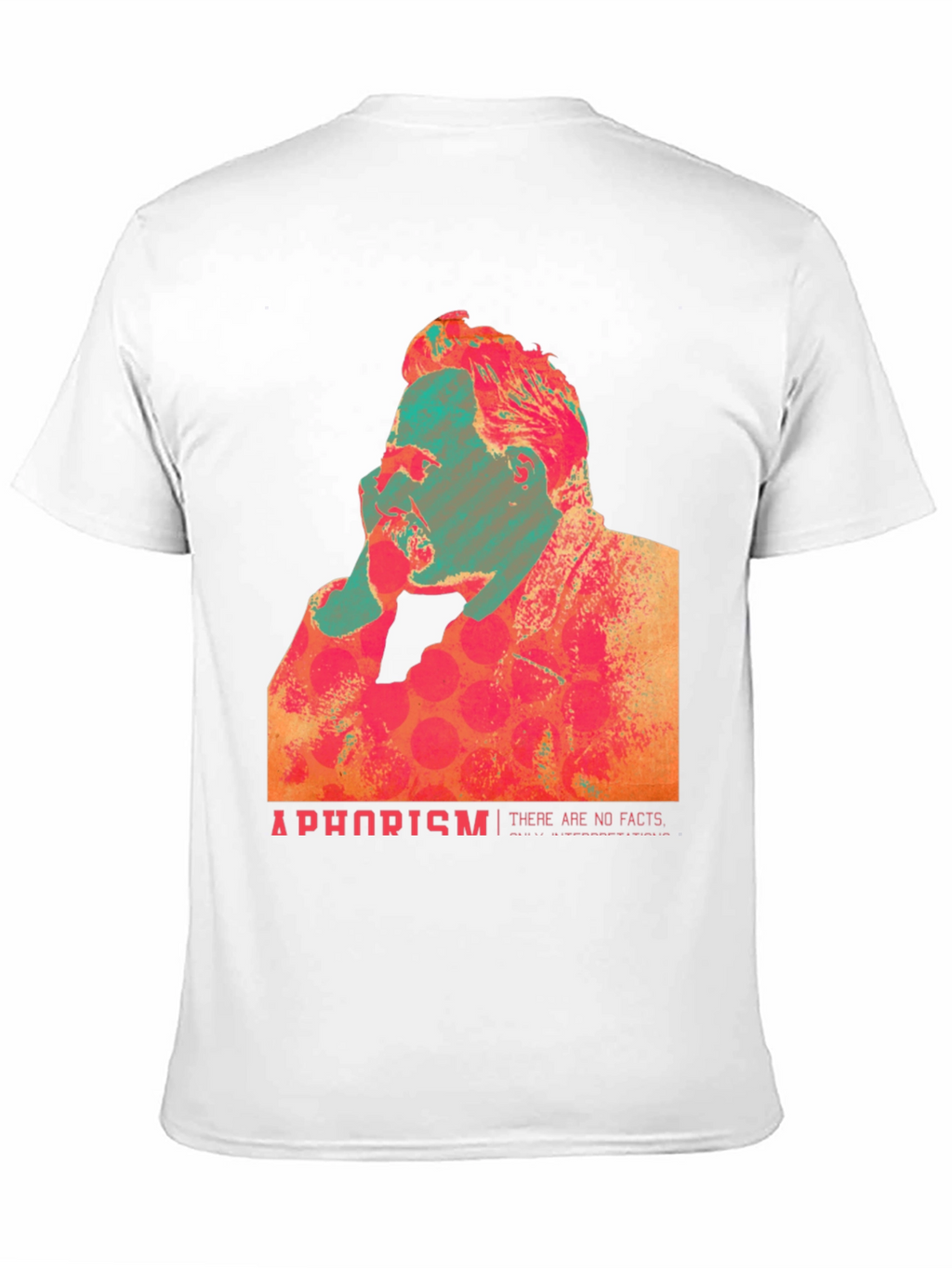 Abstract Nietzsche Quote Graphic T-Shirt