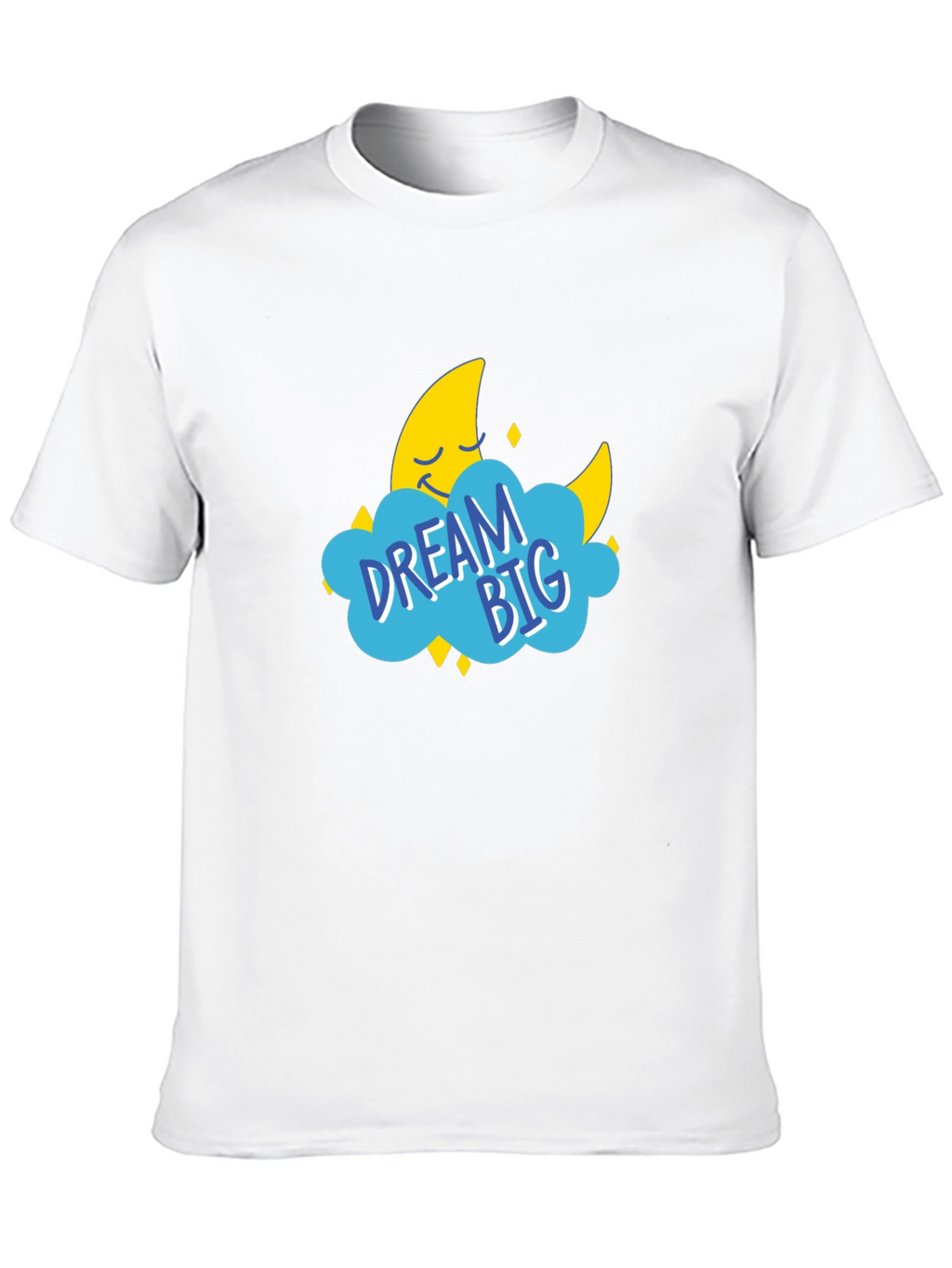 Dream Big Graphic Tee - Black Cotton T-Shirt