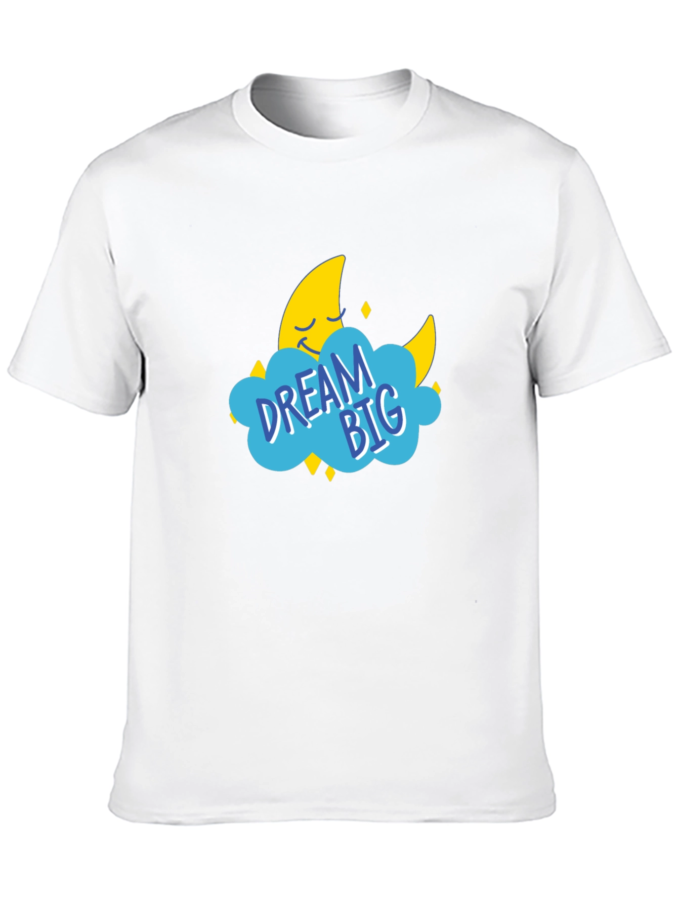 Dream Big Graphic Tee - Black Cotton T-Shirt