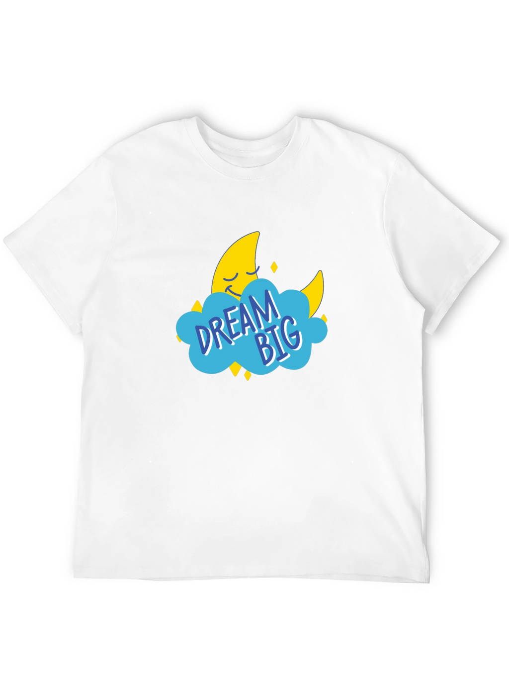 Dream Big Graphic Tee - Black Cotton T-Shirt
