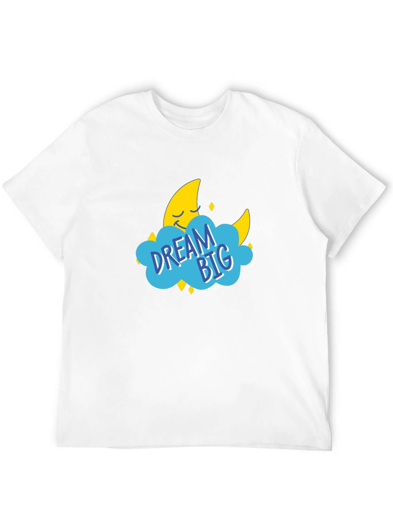 Dream Big Graphic Tee - Black Cotton T-Shirt