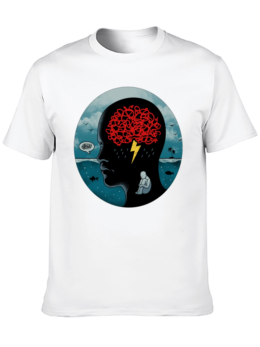 Troubled Mind Graphic T-Shirt