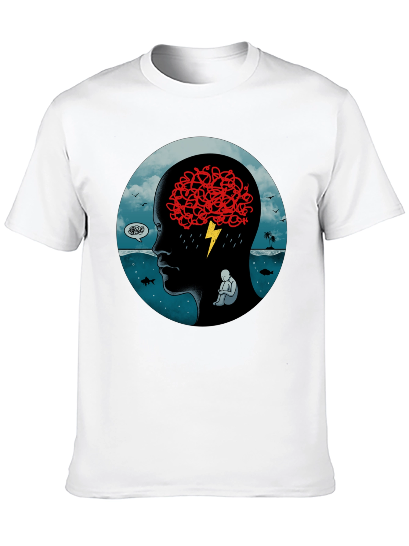 Troubled Mind Graphic T-Shirt