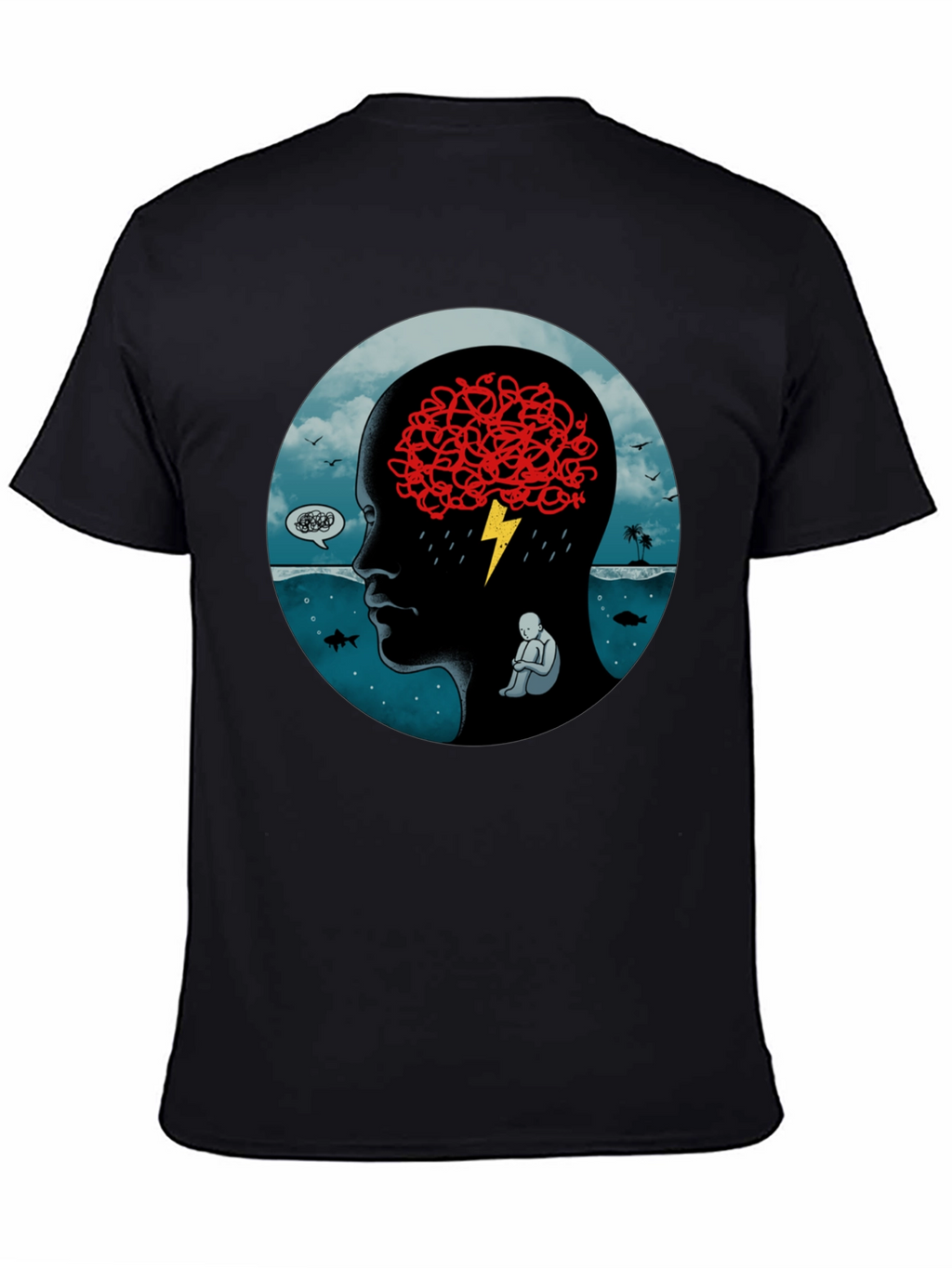 Troubled Mind Graphic T-Shirt
