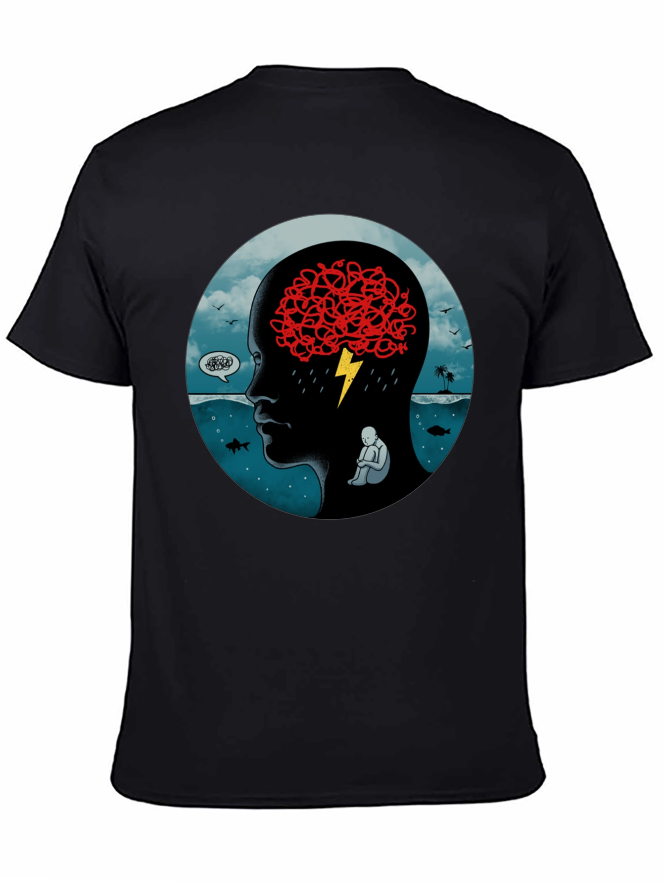 Troubled Mind Graphic T-Shirt