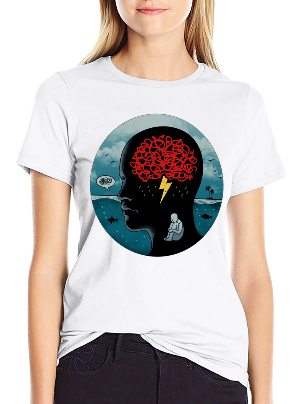 Troubled Mind Graphic T-Shirt