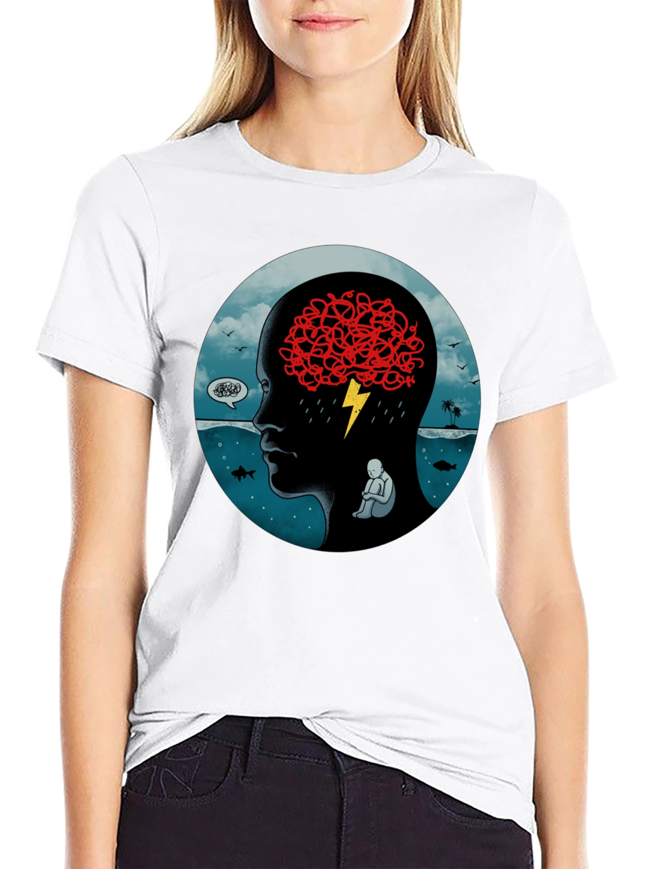 Troubled Mind Graphic T-Shirt