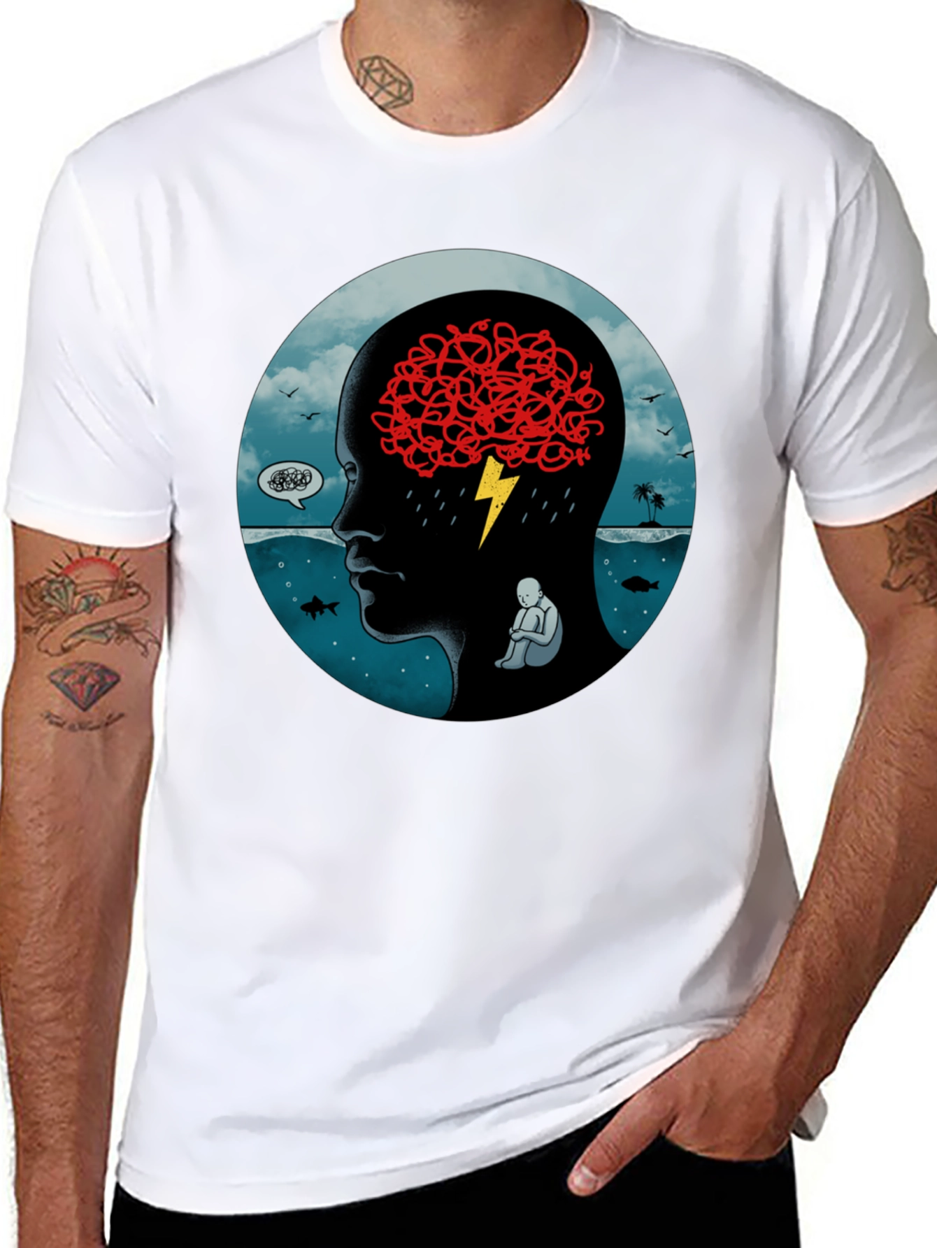 Troubled Mind Graphic T-Shirt