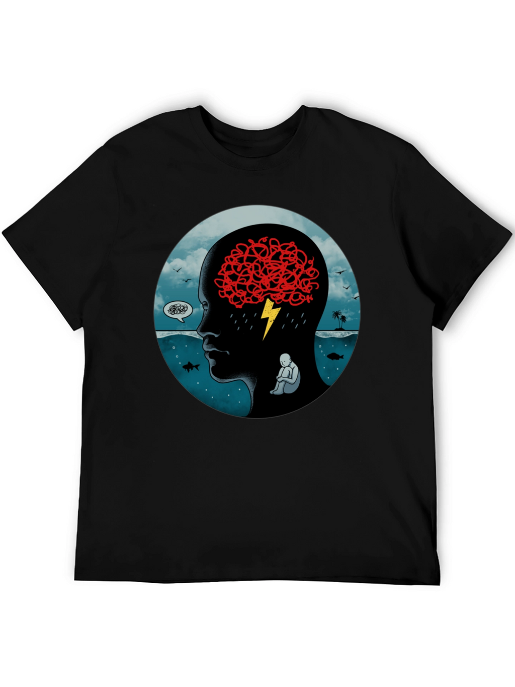 Troubled Mind Graphic T-Shirt
