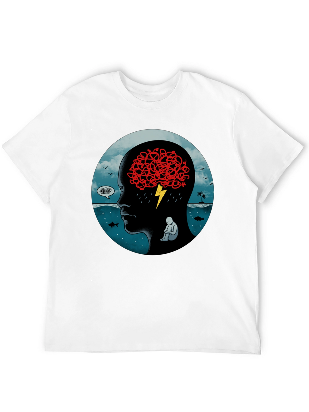 Troubled Mind Graphic T-Shirt