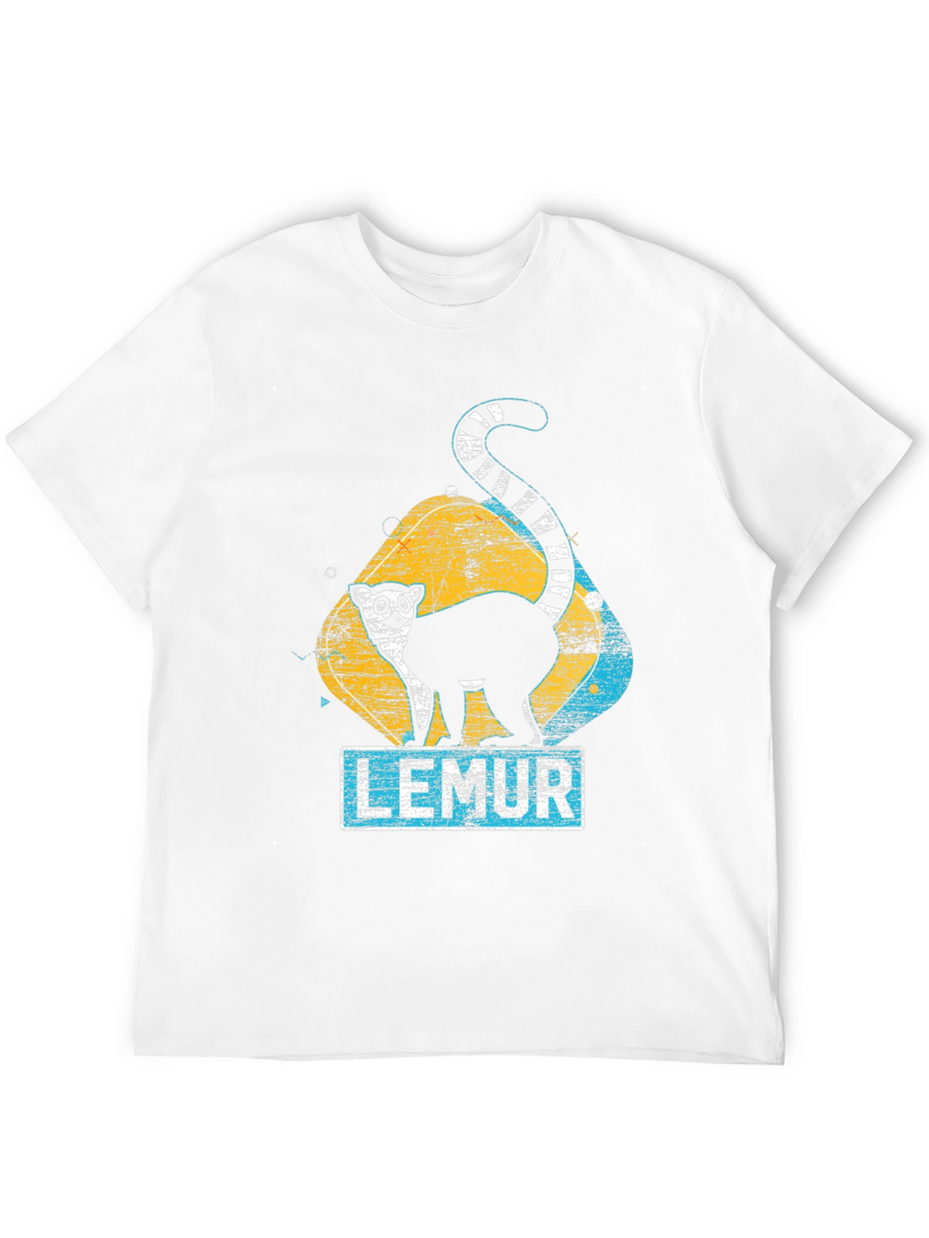 Lemur Graphic Print Black T-Shirt