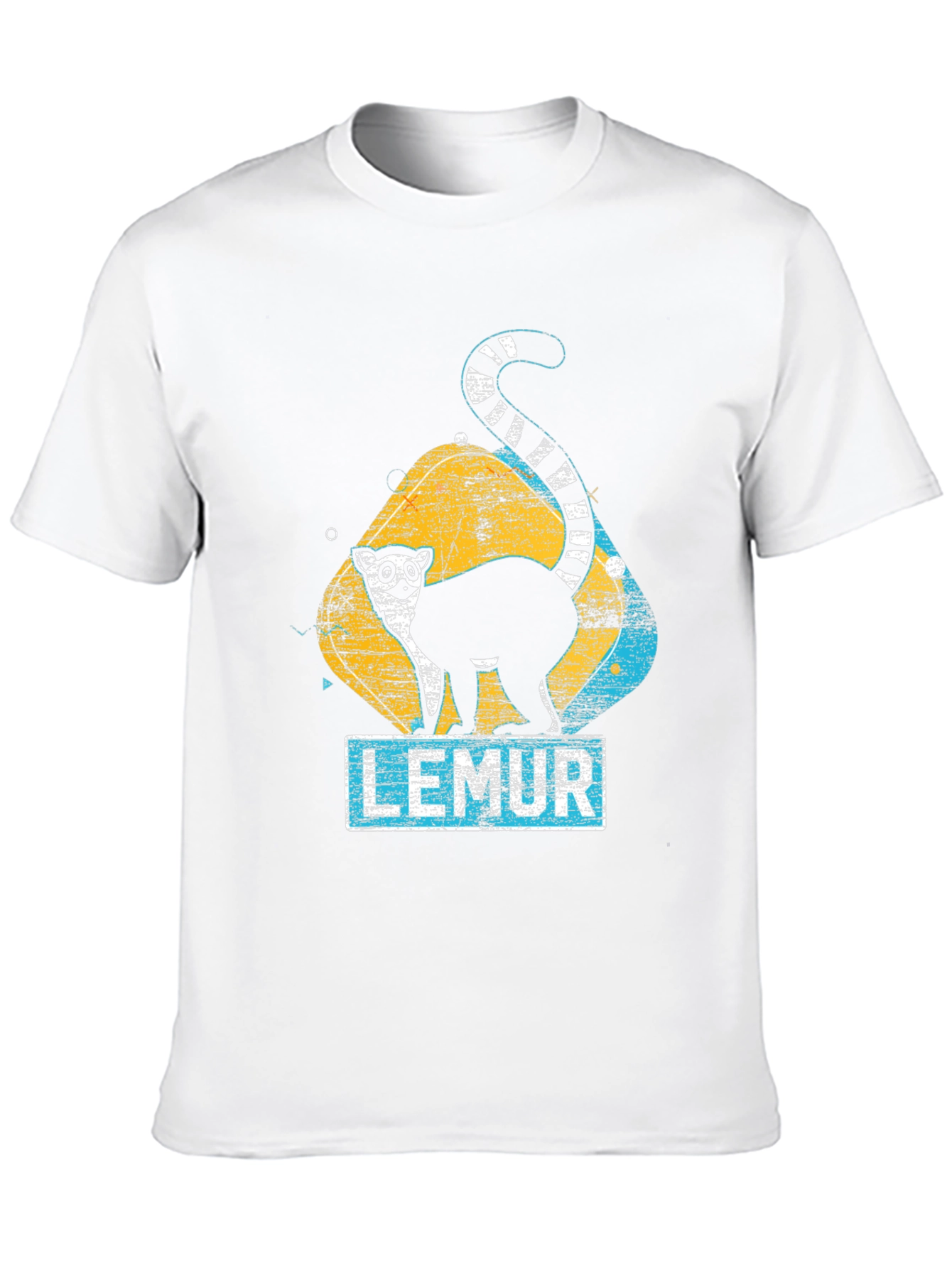 Lemur Graphic Print Black T-Shirt
