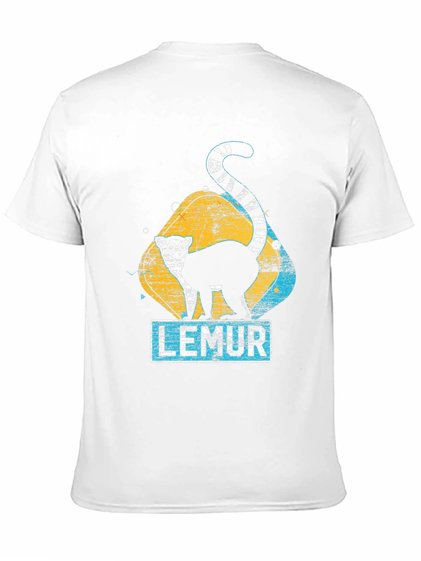 Lemur Graphic Print Black T-Shirt