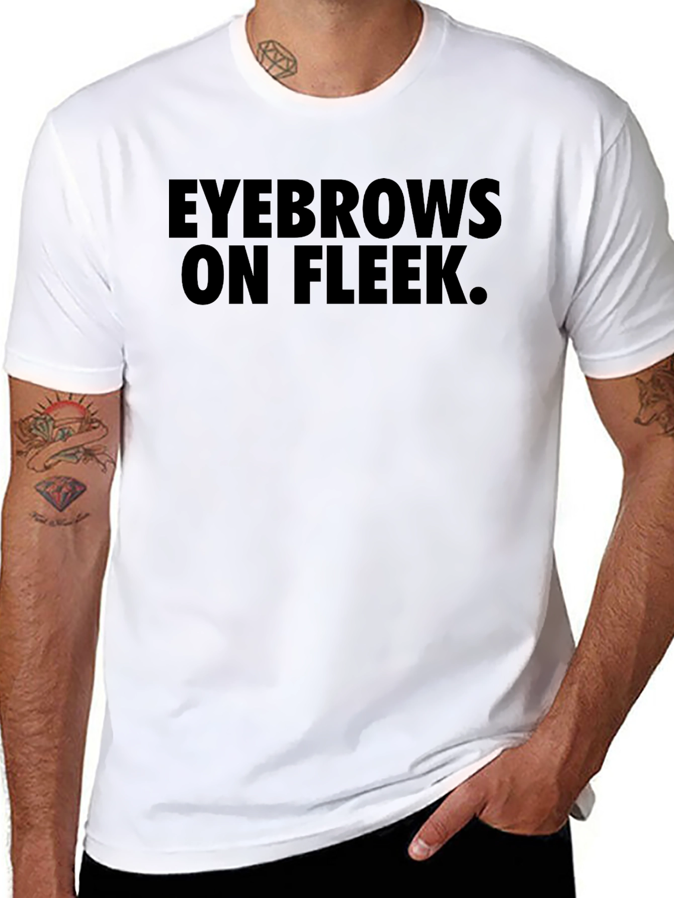 Eyebrows On Fleek T-Shirt - Trendy Graphic Tee