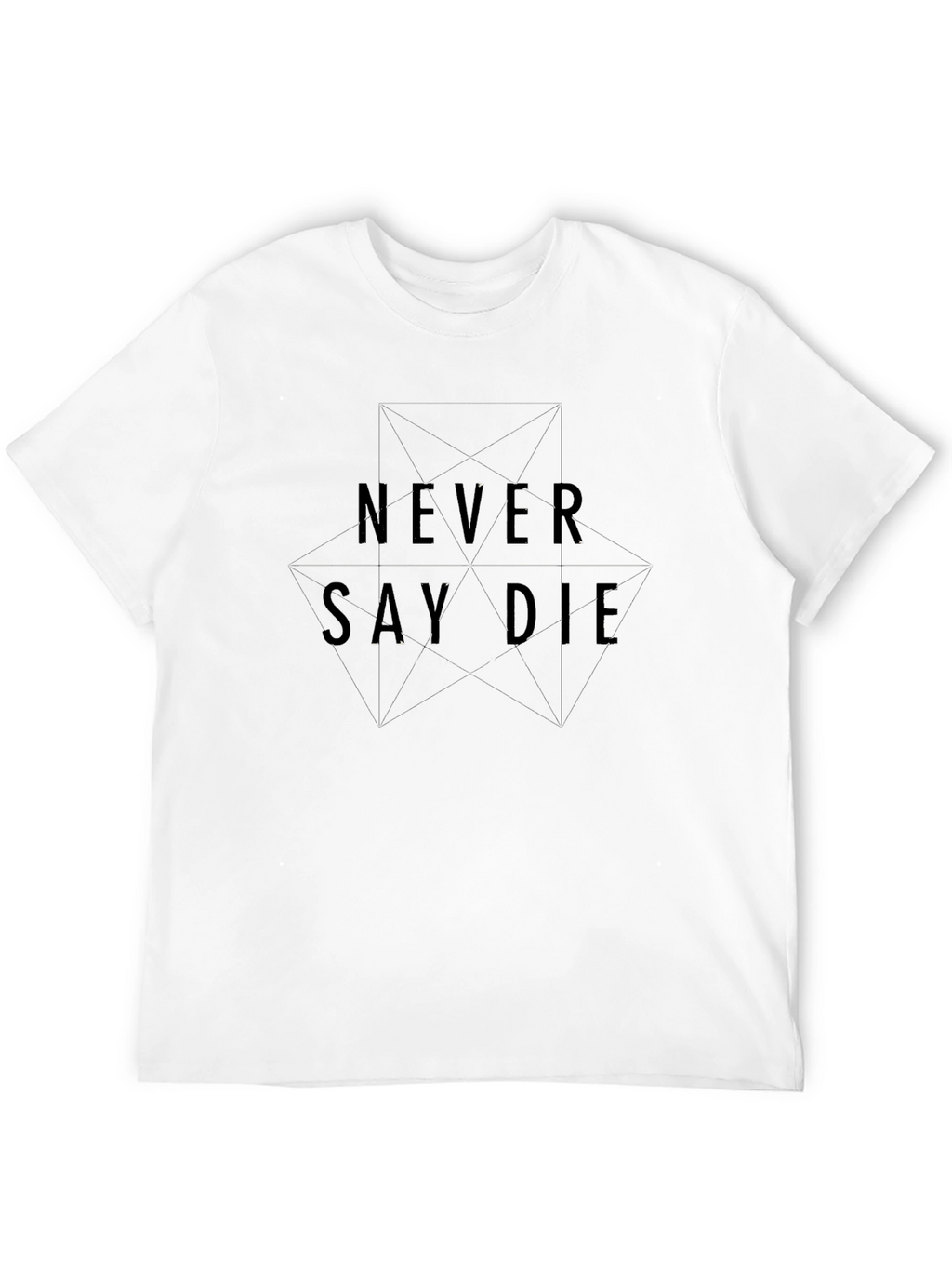 Never Say Die Black Graphic Tee