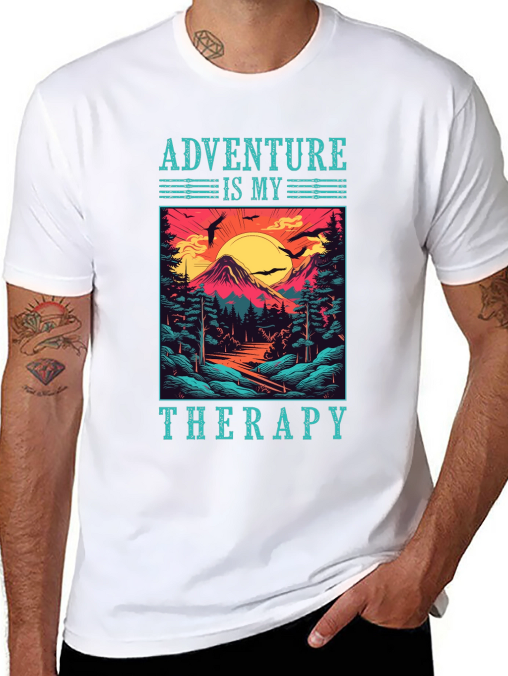 Adventure Is My Therapy T-Shirt - Nature Graphic Tee