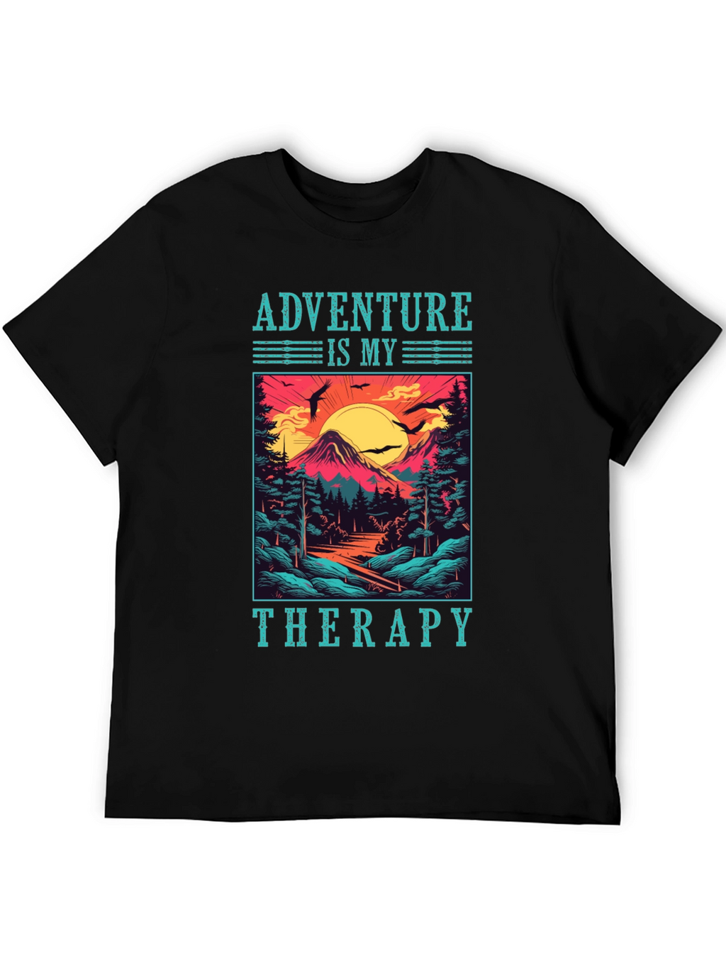 Adventure Is My Therapy T-Shirt - Nature Graphic Tee