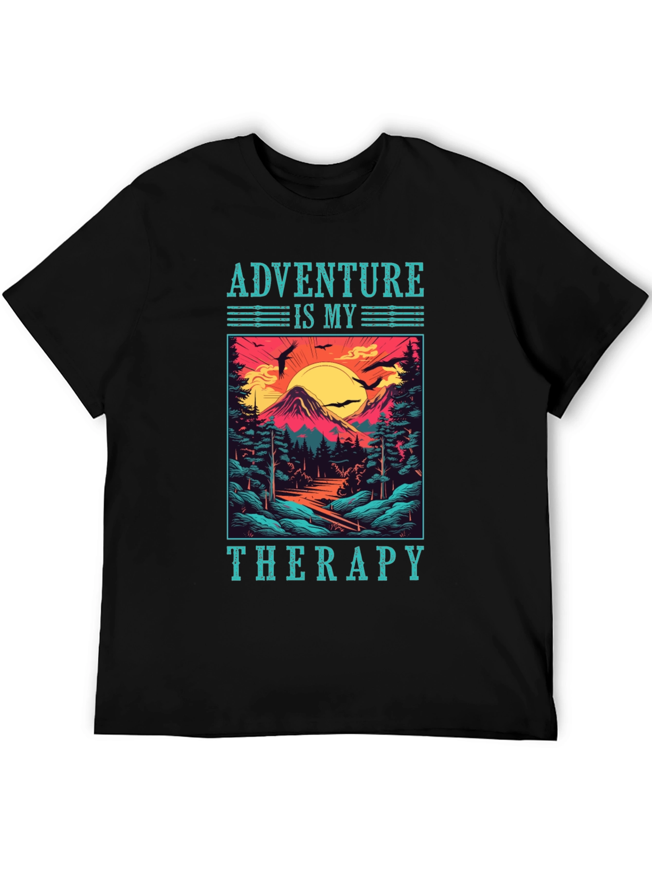 Adventure Is My Therapy T-Shirt - Nature Graphic Tee