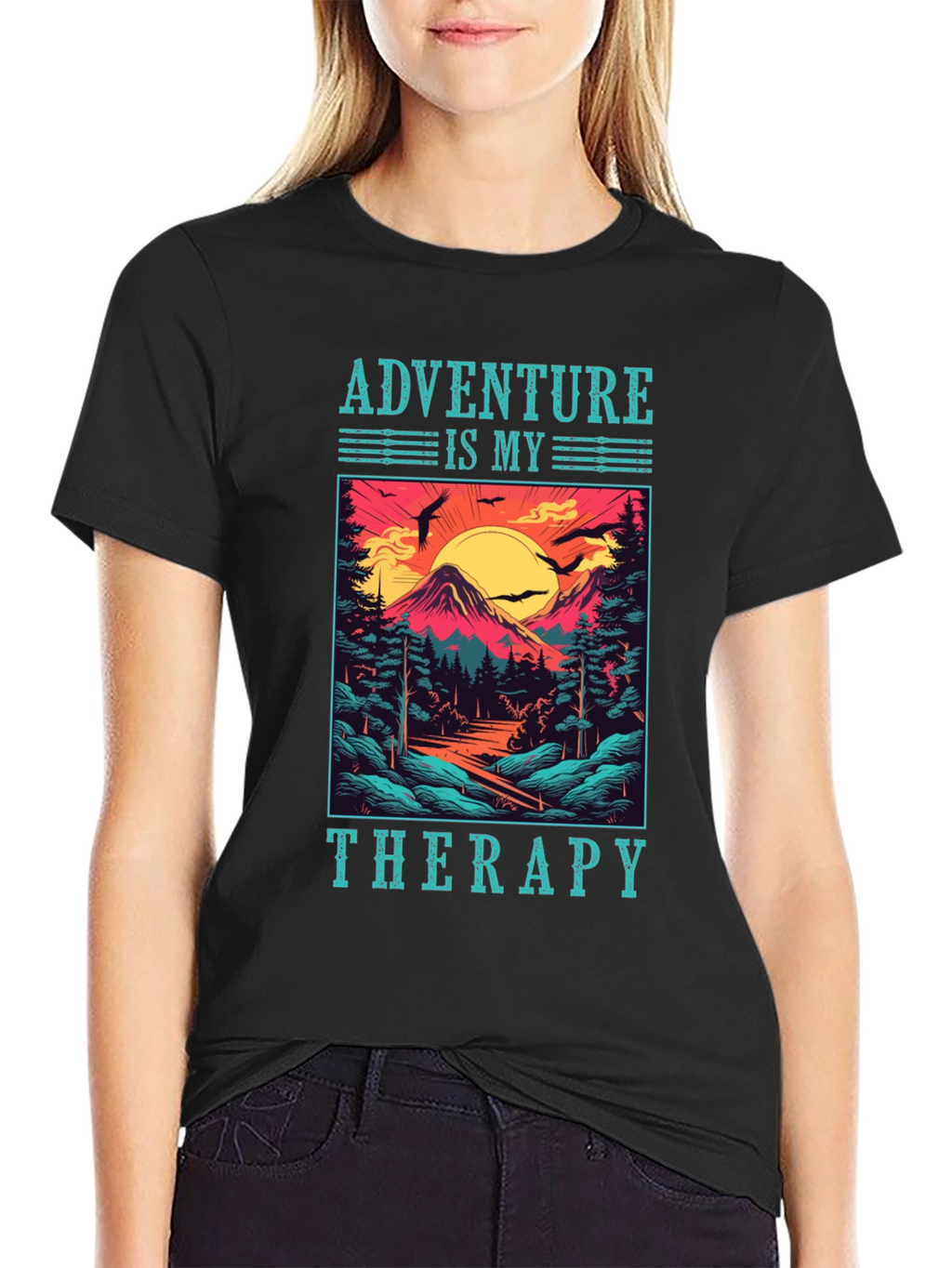 Adventure Is My Therapy T-Shirt - Nature Graphic Tee