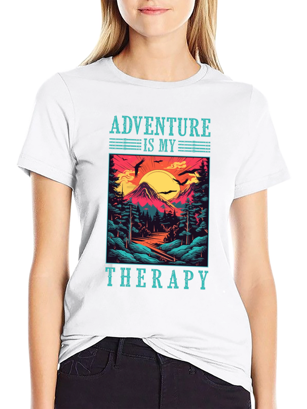 Adventure Is My Therapy T-Shirt - Nature Graphic Tee