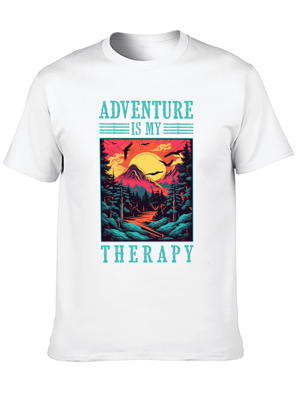 Adventure Is My Therapy T-Shirt - Nature Graphic Tee