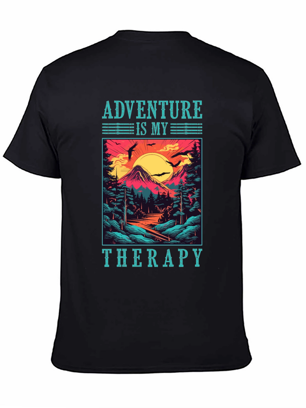 Adventure Is My Therapy T-Shirt - Nature Graphic Tee