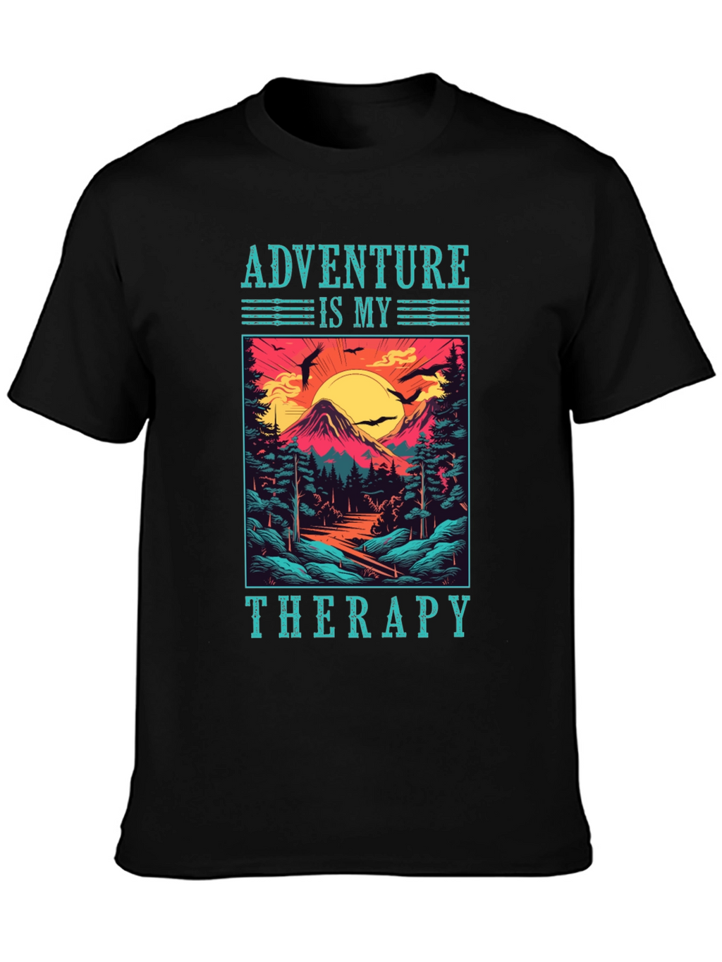 Adventure Is My Therapy T-Shirt - Nature Graphic Tee