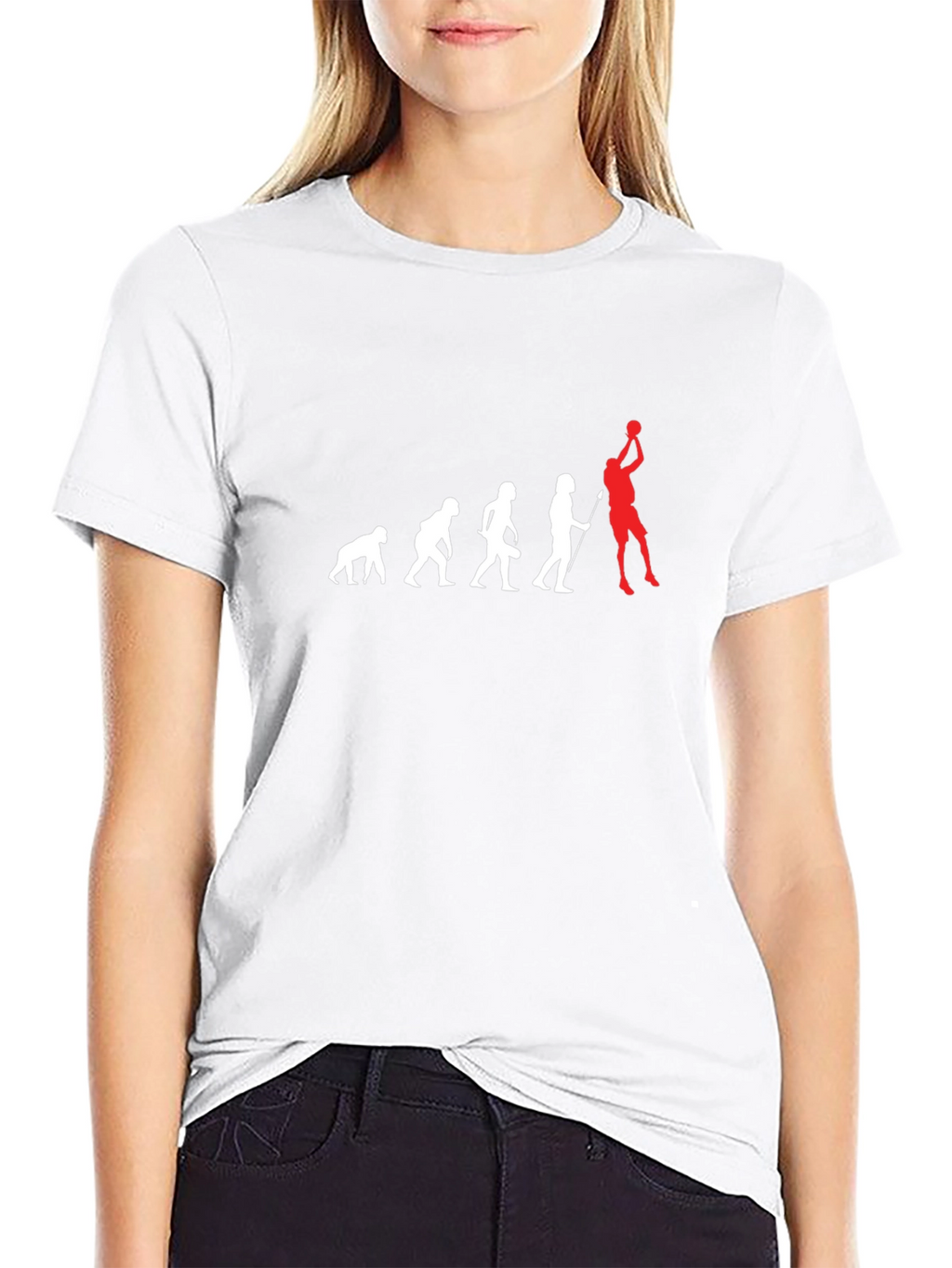 Evolution of Basketball Black Graphic Tee